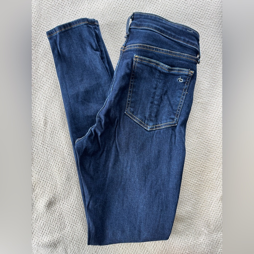 Rag & Bone Nina High-Rise Skinny Jeans, Size 26, Dark Wash - Picture 5 of 15